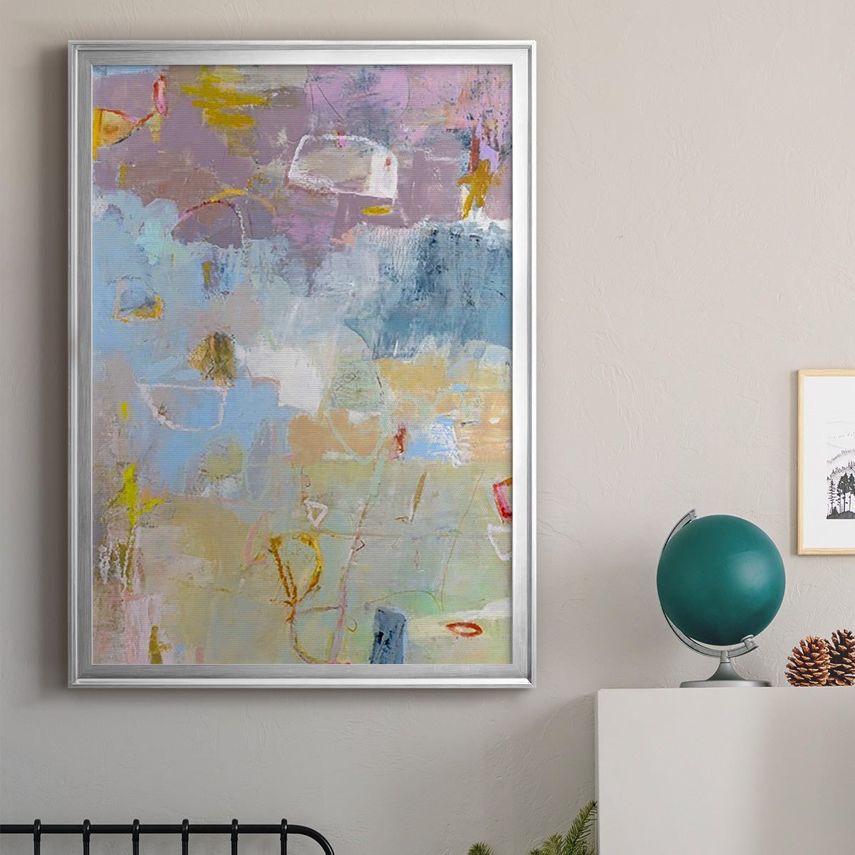 Whilst I - Modern Framed Canvas Print