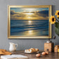 Beach Sunset Surfers Premium Classic Framed Canvas - Ready to Hang