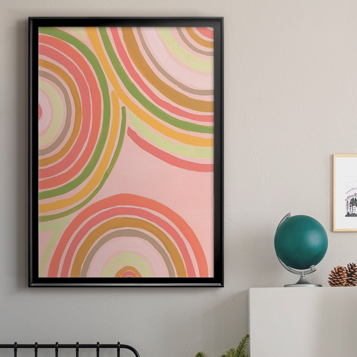 Abstract Rainbow I - Modern Framed Canvas Print