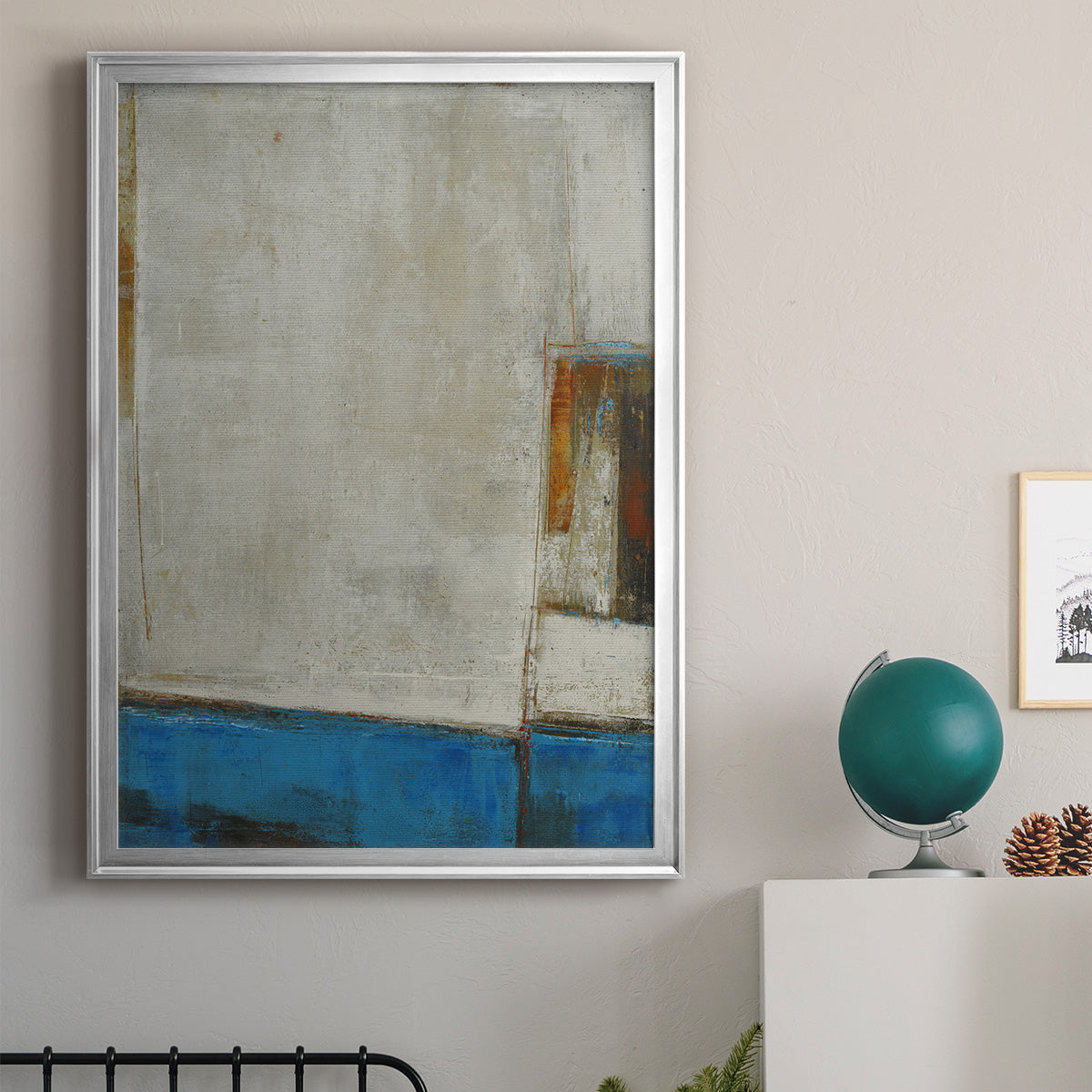 A Warped Window - Modern Framed Canvas Print