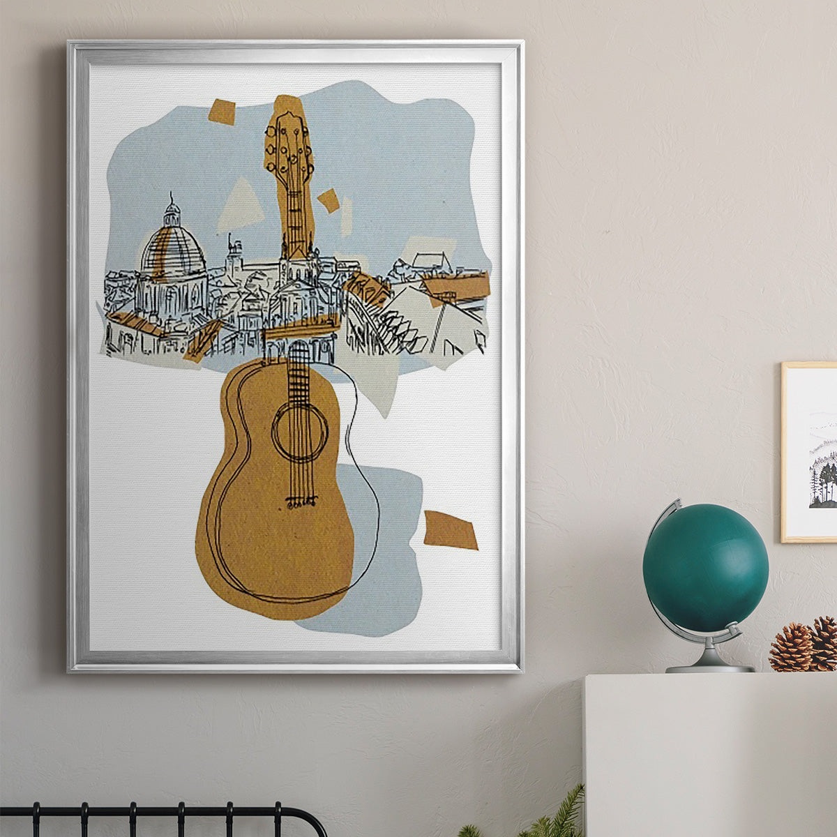 Rehearsal III - Modern Framed Canvas Print