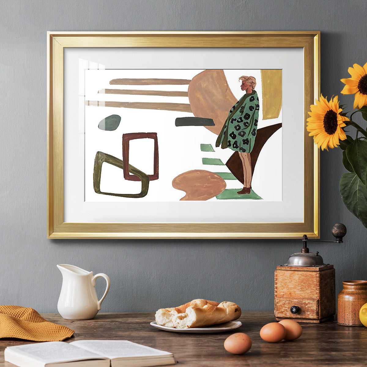 Vintage Vibes V Premium Framed Print - Ready to Hang