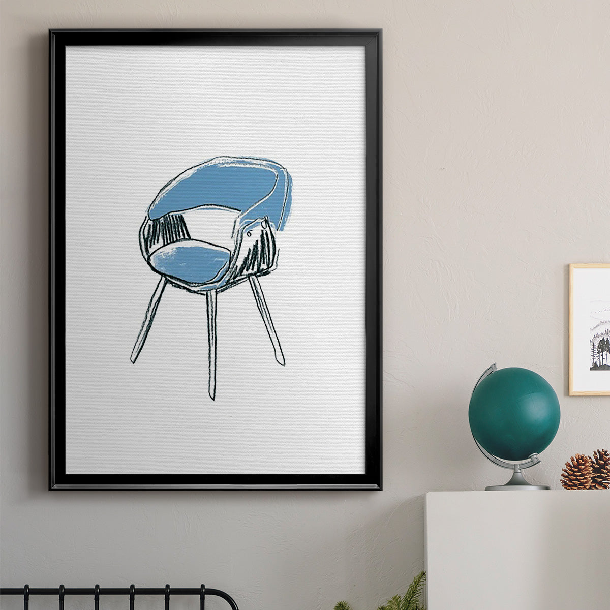 Take a Seat I - Modern Framed Canvas Print