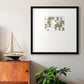 Modern Gold Reflections Premium Framed Print Double Matboard