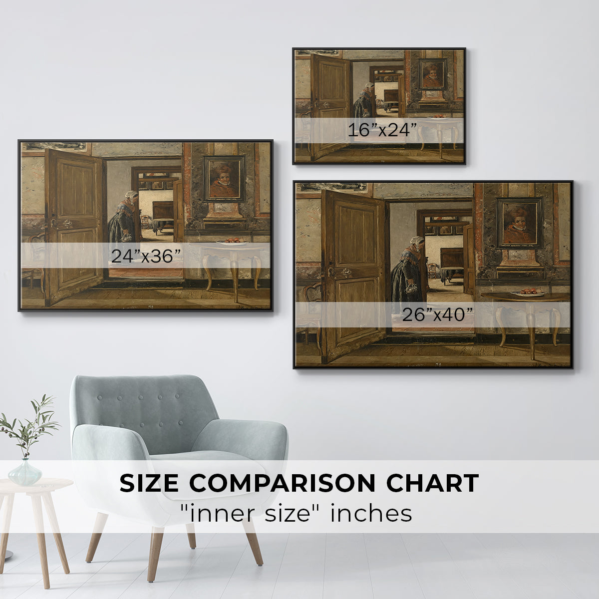 Interior of the Terninck Institution in Antwerp, 1884 - Floater Framed Canvas Print