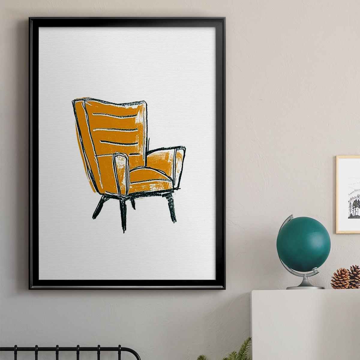 Take a Seat III - Modern Framed Canvas Print