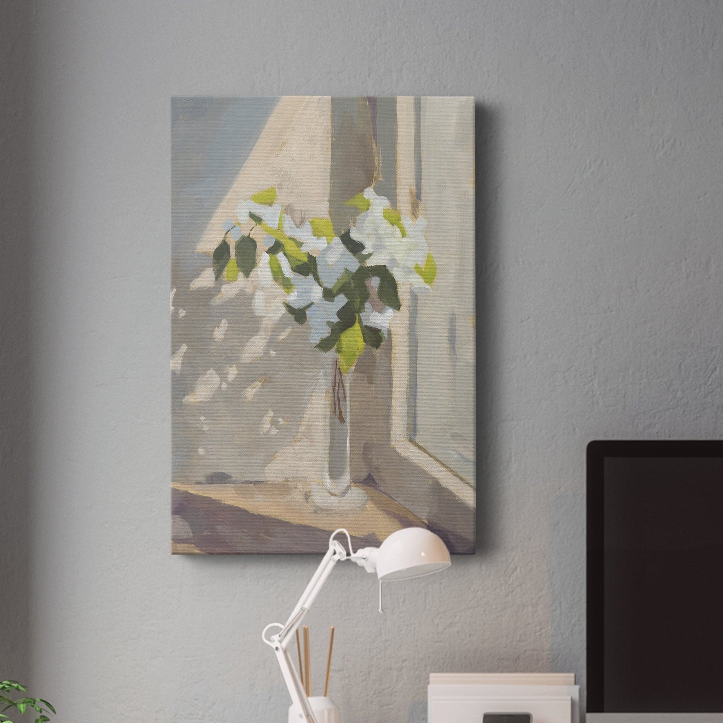 Window Bouquet I Premium Gallery Wrapped Canvas - Ready to Hang