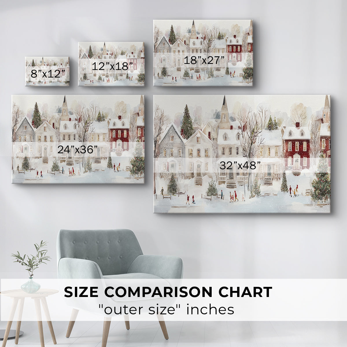 Frostlit Dawn Whisper - Canvas Art Print