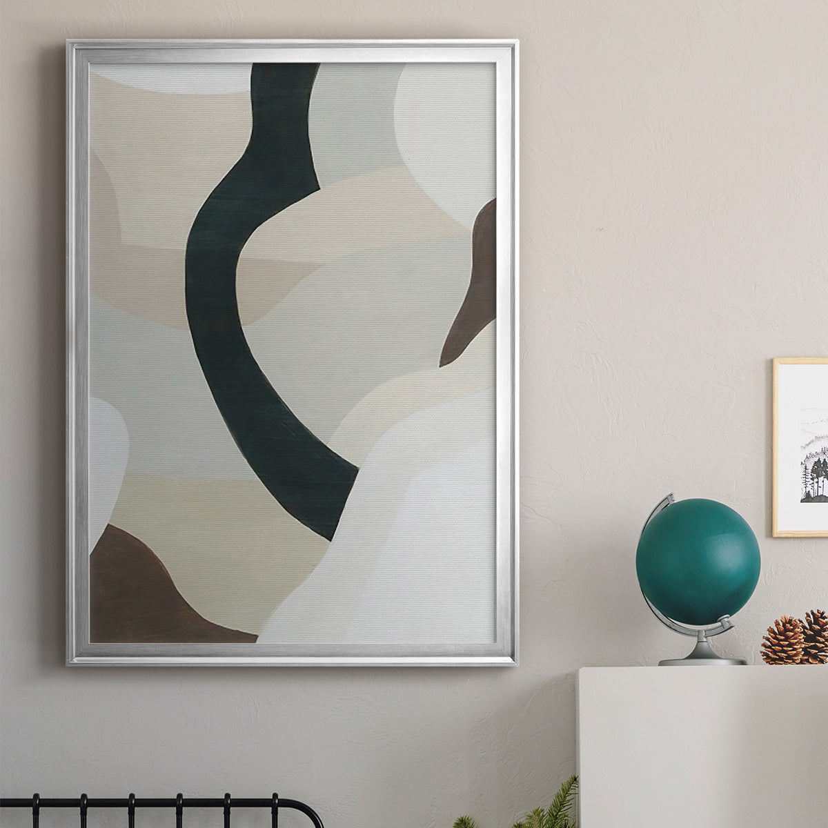 Shifting Neutrals II - Modern Framed Canvas Print