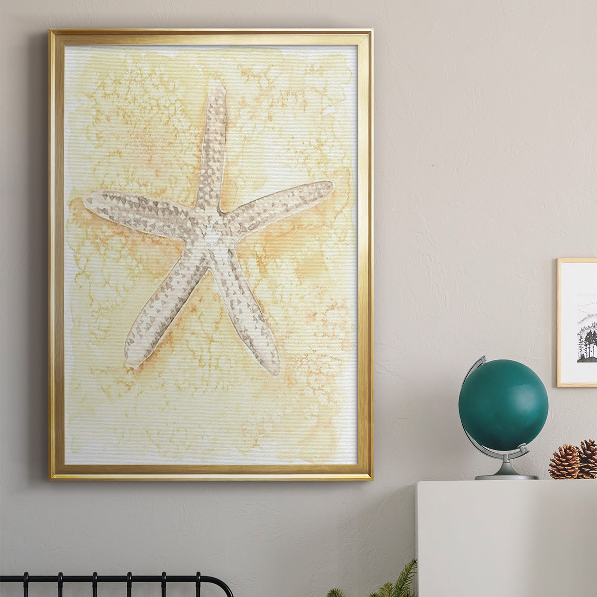 Salty Seashell I - Modern Framed Canvas Print