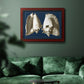 Conch Shells on Navy I Premium Framed Canvas- Ready to Hang