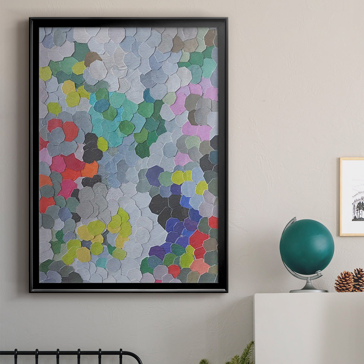 Buckingham Gardens - Modern Framed Canvas Print