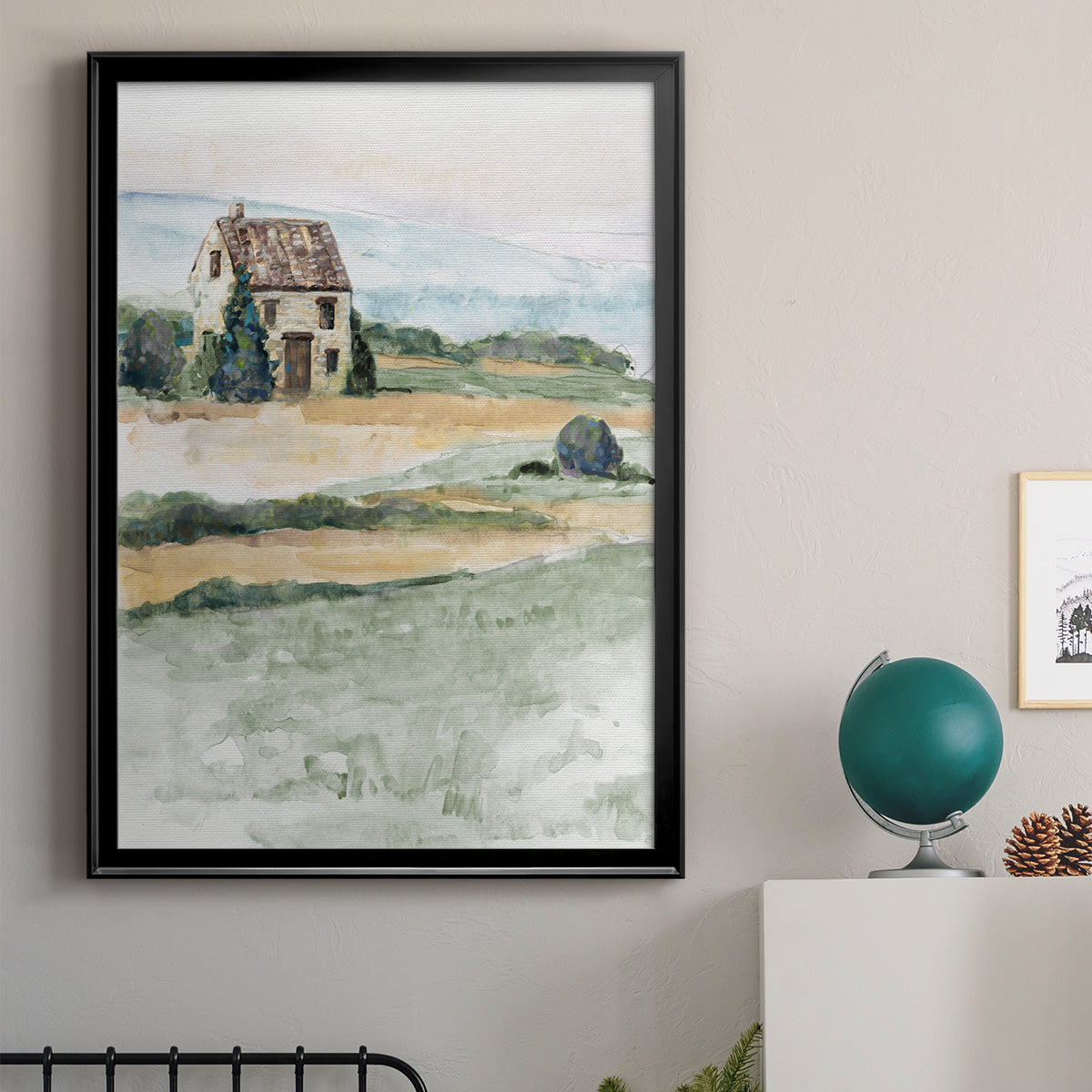 On the Countryside I - Modern Framed Canvas Print