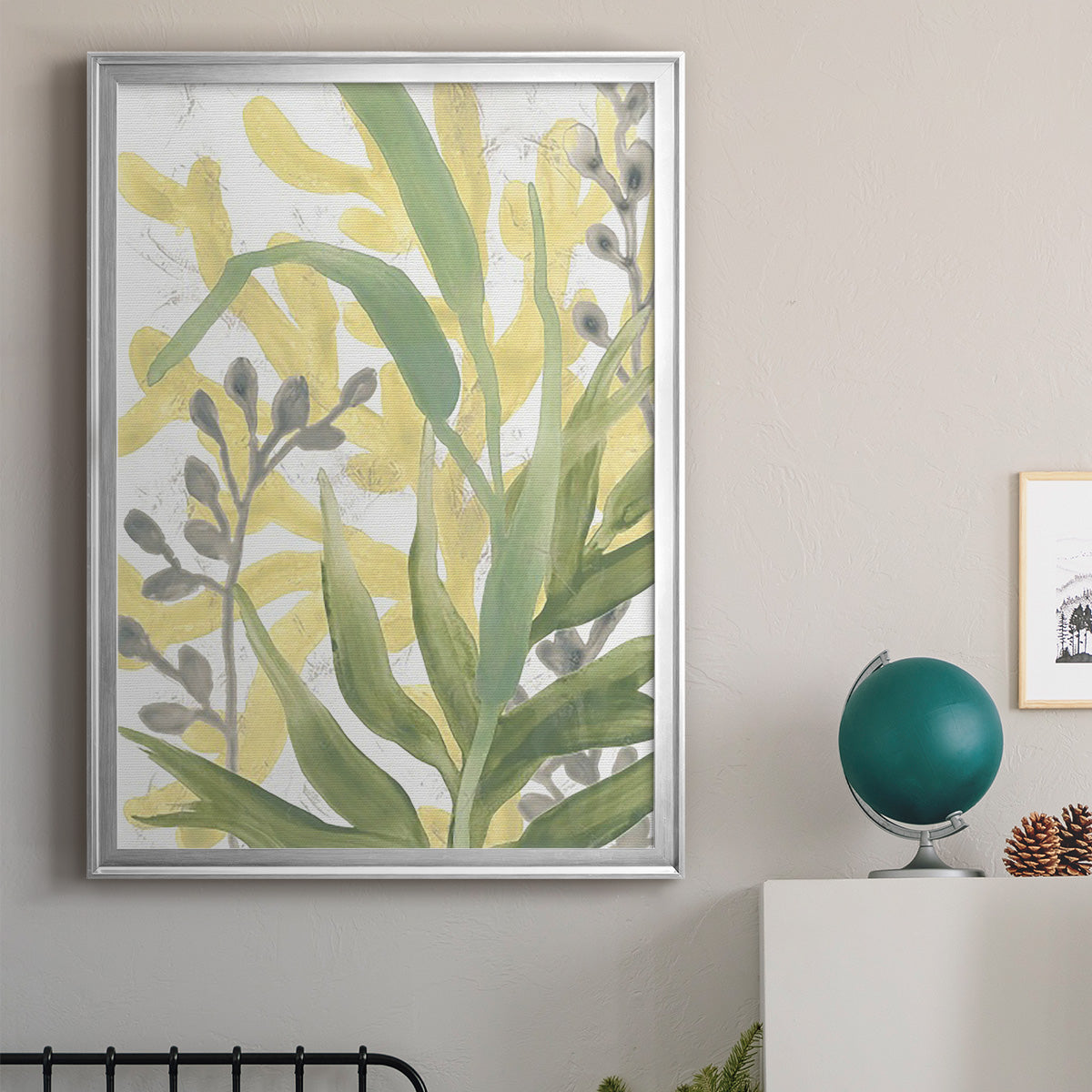 Sea Grass Fresco I - Modern Framed Canvas Print