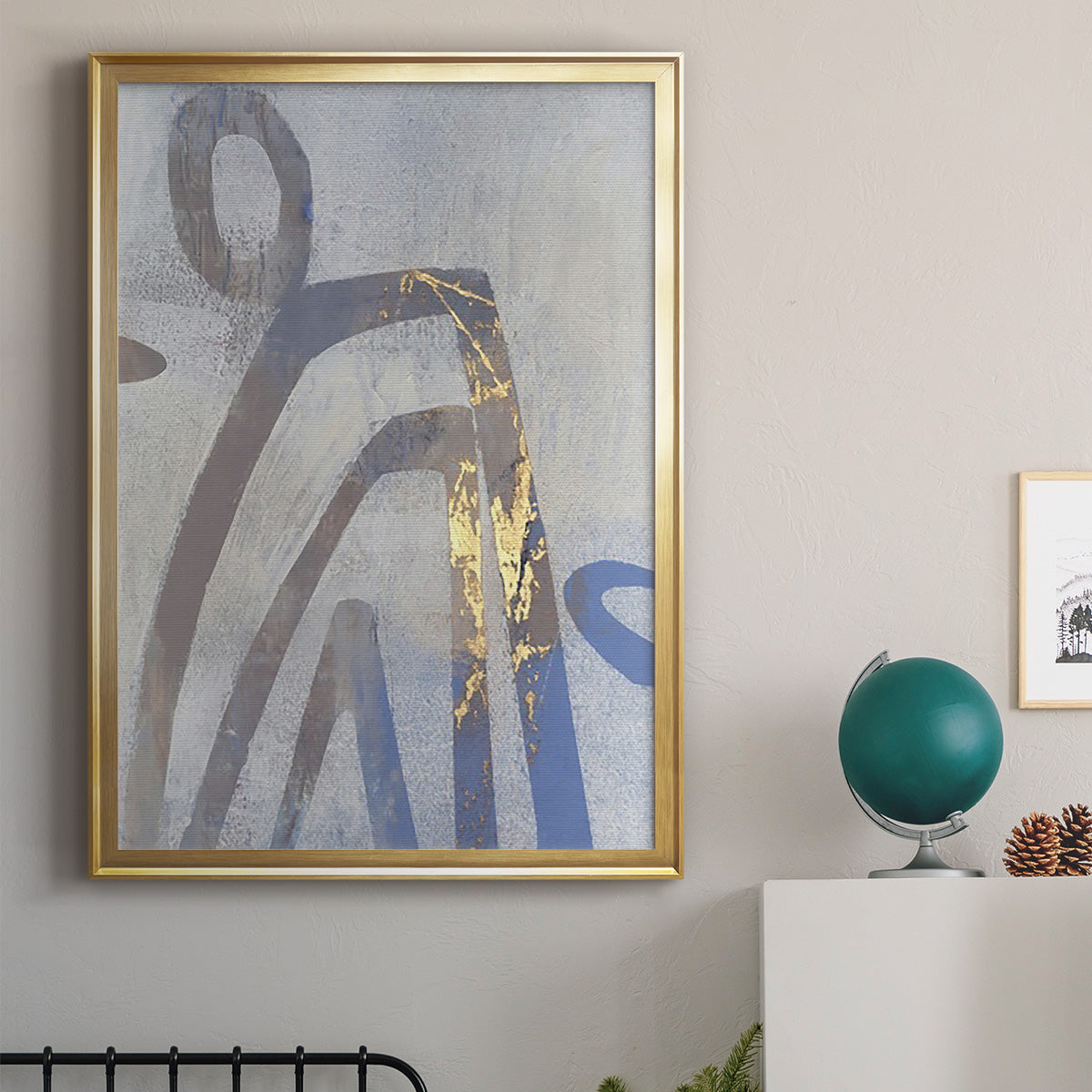 Linx II - Modern Framed Canvas Print