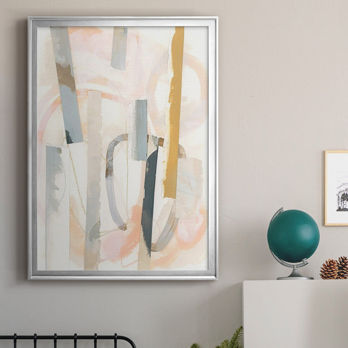 Melon Litmus IV - Modern Framed Canvas Print