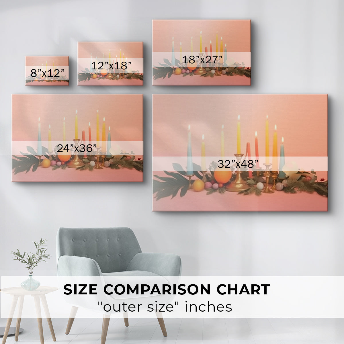 Crimson Whisper of Skies - Canvas Art Print