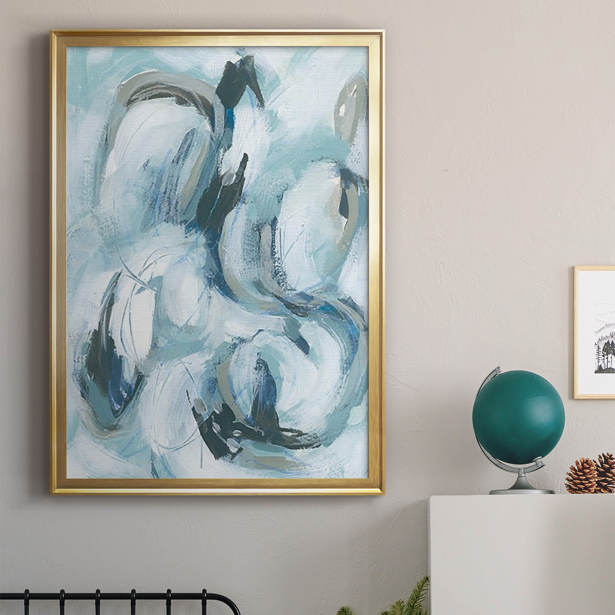 Fluid Receptor II - Modern Framed Canvas Print