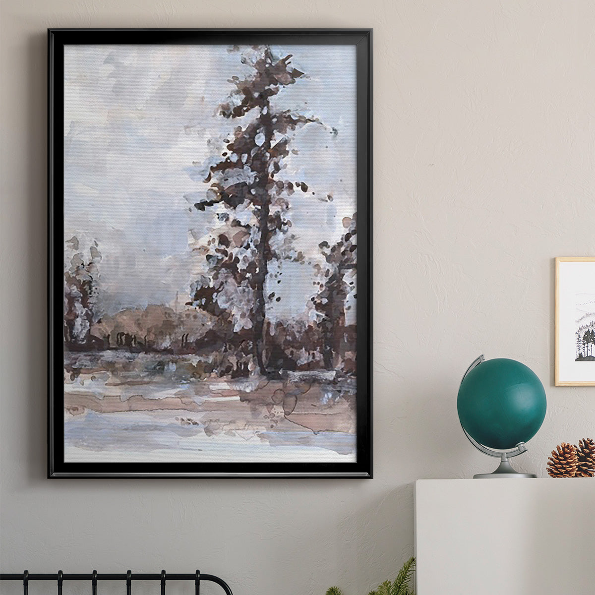 Vintage Tree Moment II - Modern Framed Canvas Print