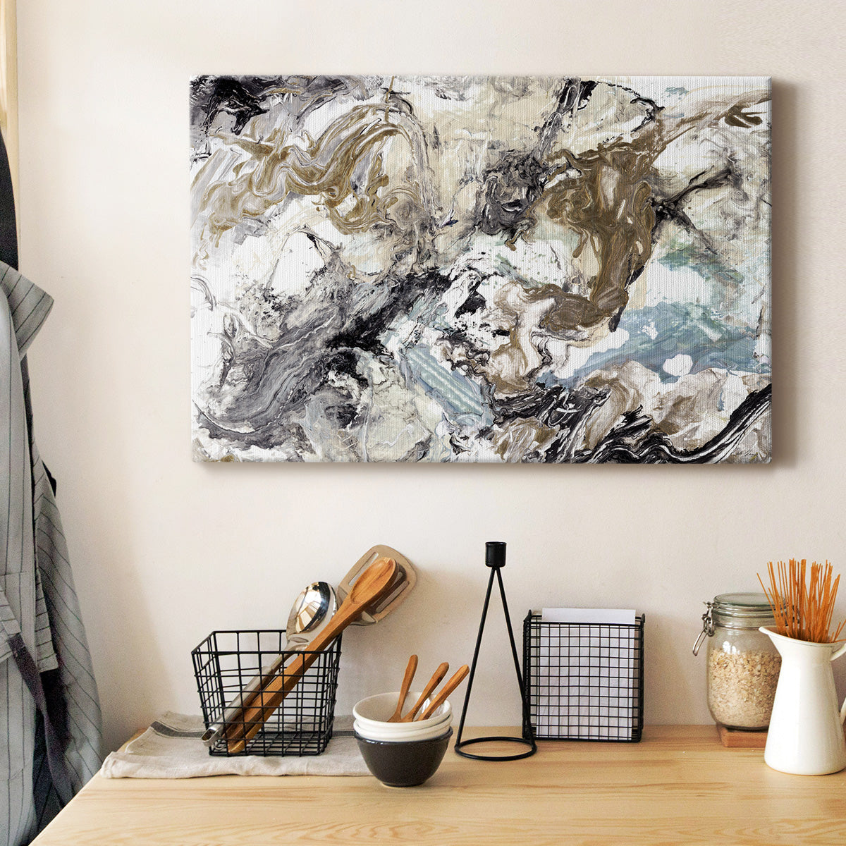 Marbelized Abstract - Canvas Art Print