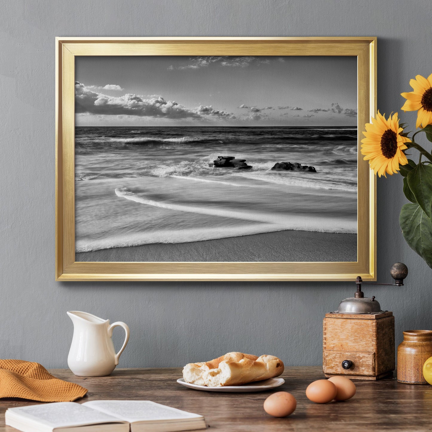 Whispering Sands Beach Premium Classic Framed Canvas - Ready to Hang