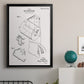 Toilet Paper Patent II - Modern Framed Canvas Print