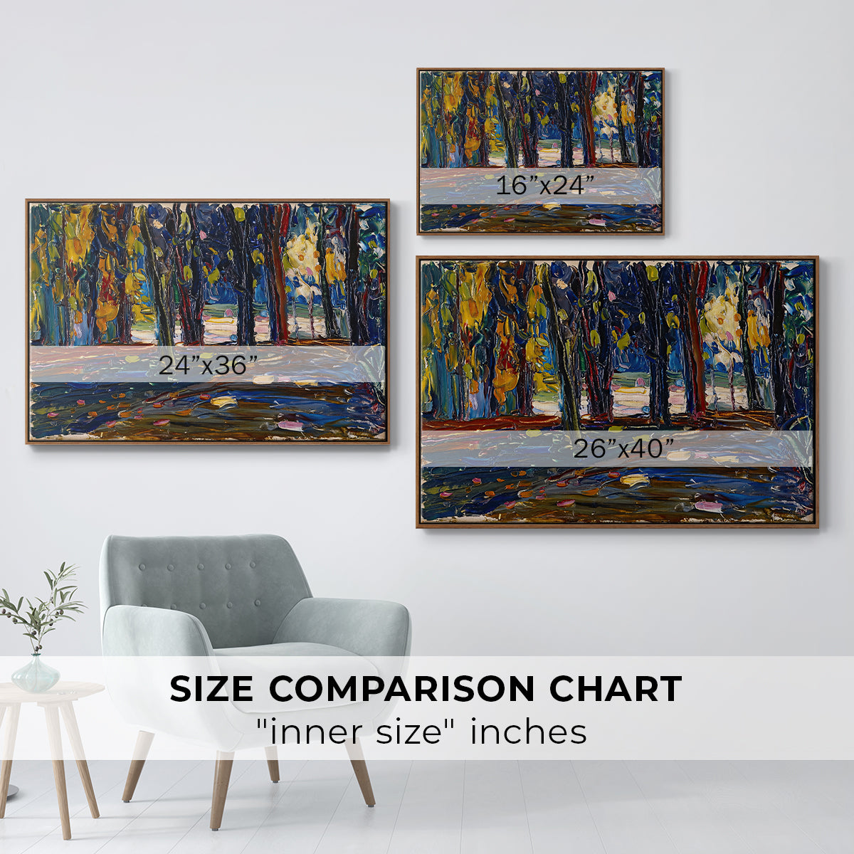 Autumn Study, 1908 - Floater Framed Canvas Print