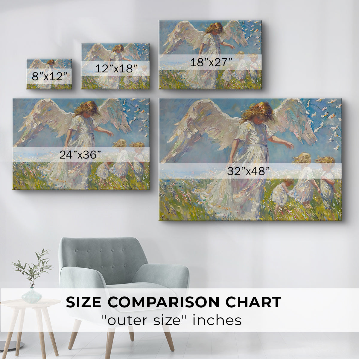 angel,children,meadow,wildflowers,wings,innocence,exploration,nature,sky,sunlight,serene,vibrant,interaction,joy,outdoors,pastoral,fantasy,gentle,beauty,scenery,playful,purity,guardianship,soft,figures,bright,blooming,connection,ethereal,dreamlike,harmony,background,landscape,tranquility,soft colors,inspiring,uplifting,whimsical,family,growth,wonder,freedom