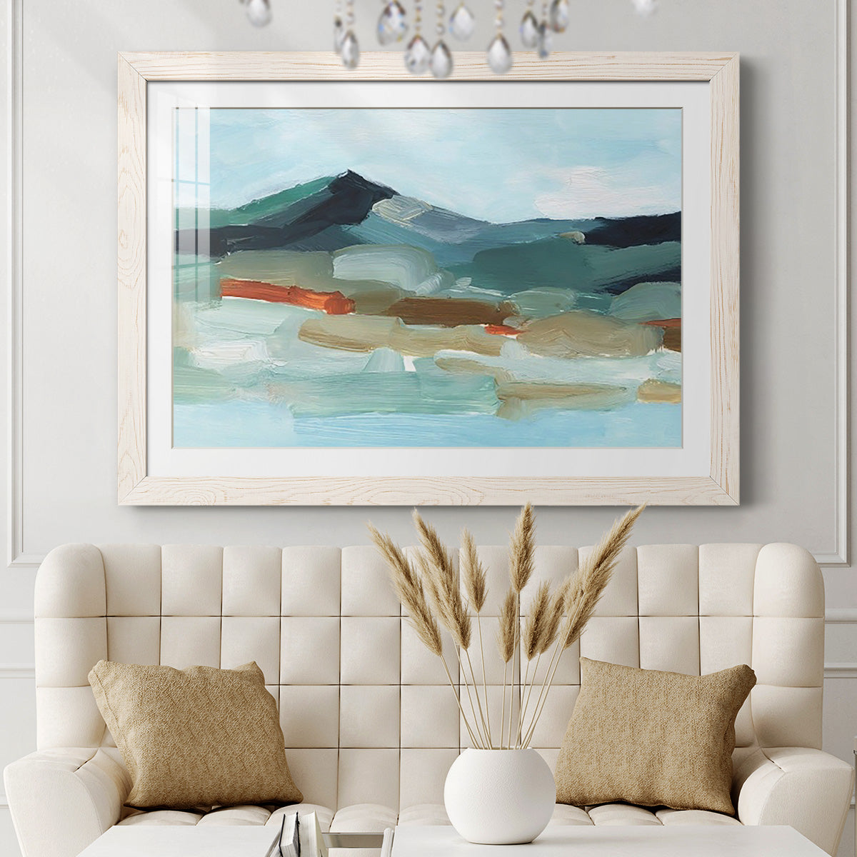 Autumn Mountains I - Barnwood Framed Art Print