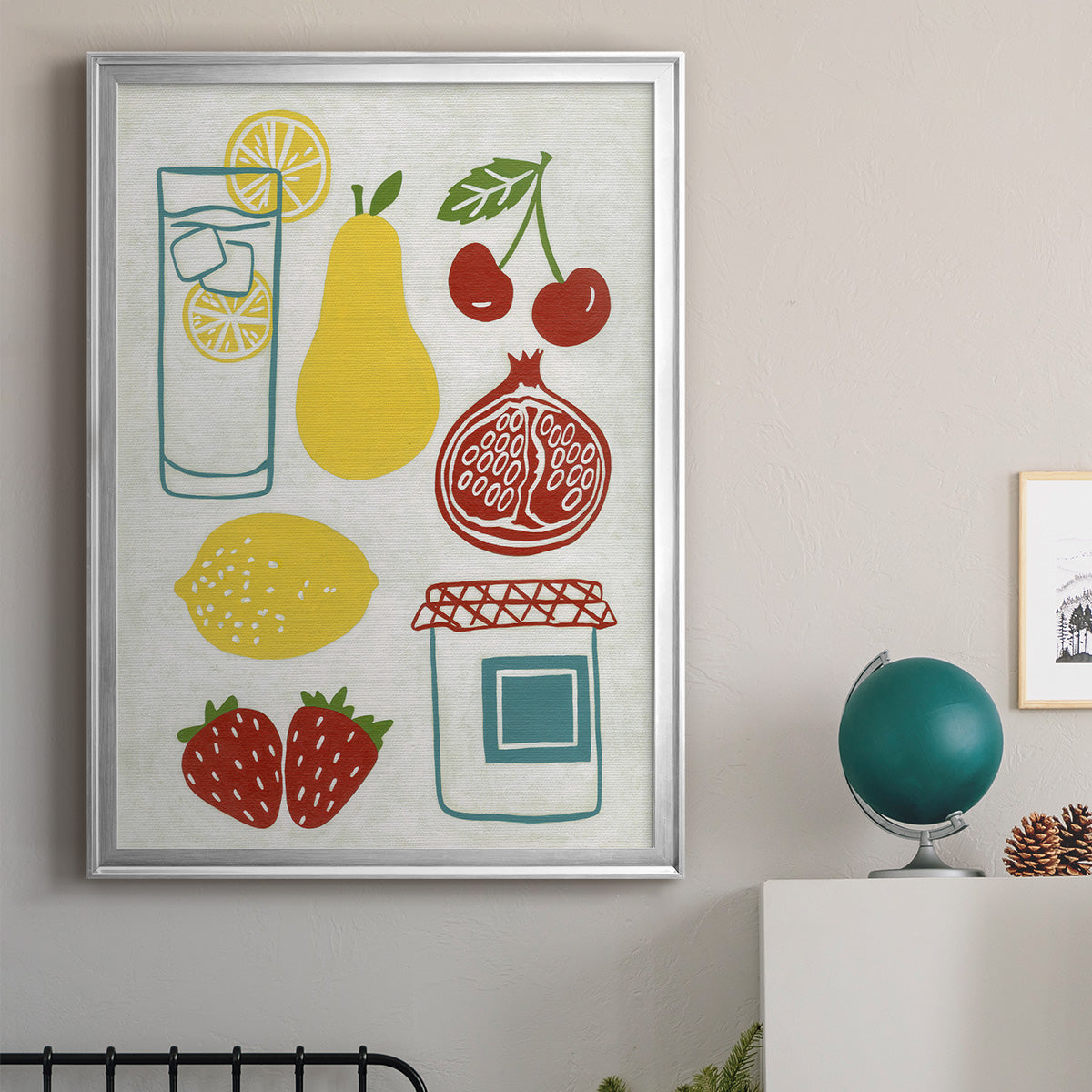 Sunday Picnic - Modern Framed Canvas Print