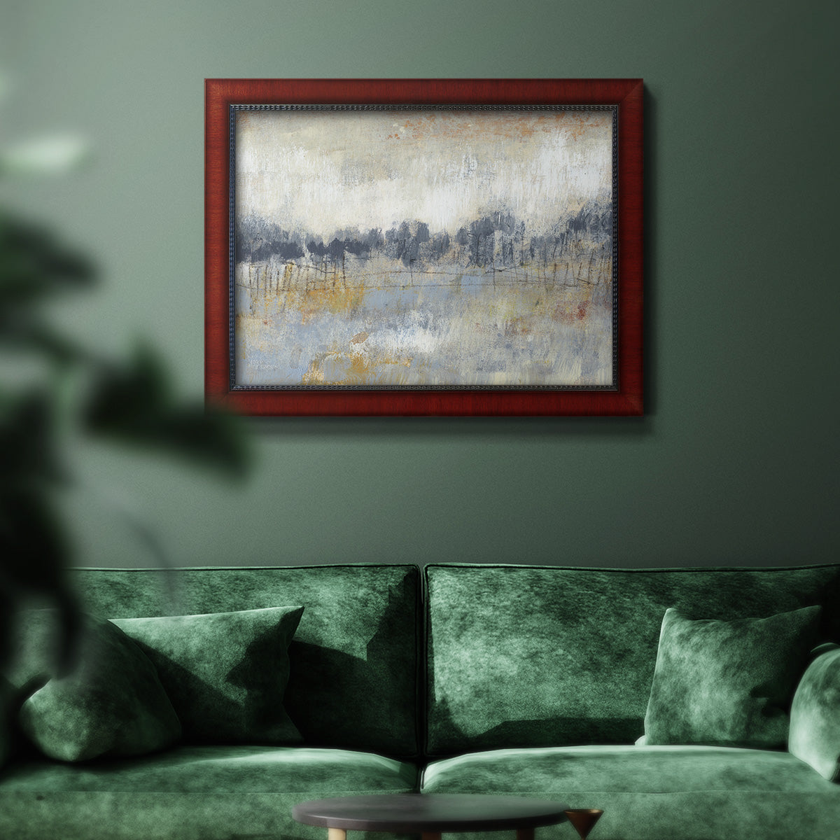 Cool Grey Horizon II Premium Framed Canvas- Ready to Hang