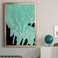Teal Cascade I - Modern Framed Canvas Print