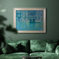 Impressionist Venetian palace waterfront scene by Claude Monet in an ornate champagne frame displayed in a dark-toned interior setting.