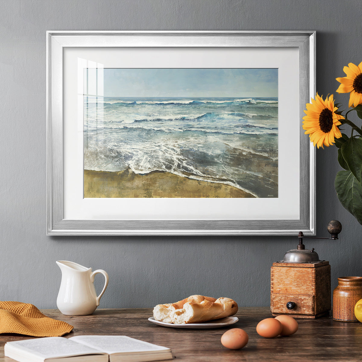 BEACHCOMBING Premium Framed Print - Ready to Hang