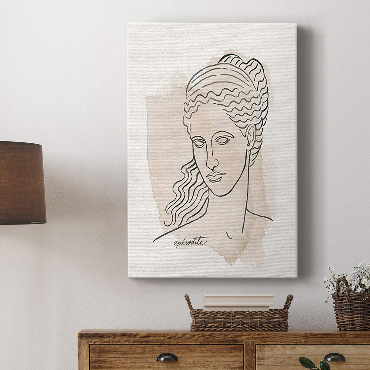 Greek Busts V Premium Gallery Wrapped Canvas - Ready to Hang