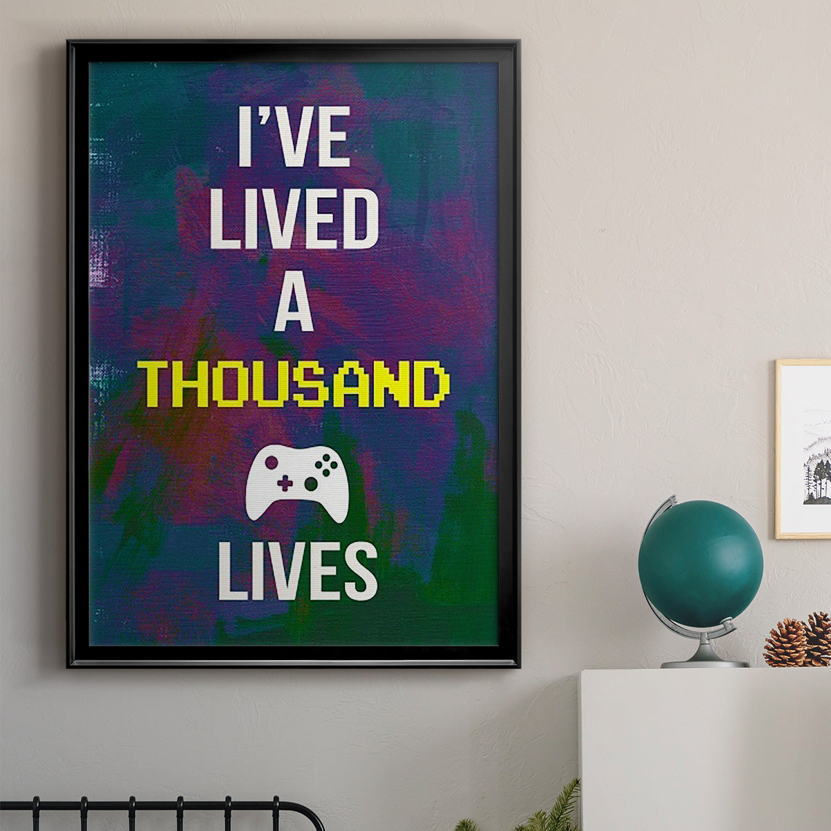 Gamer at Play I - Modern Framed Canvas Print