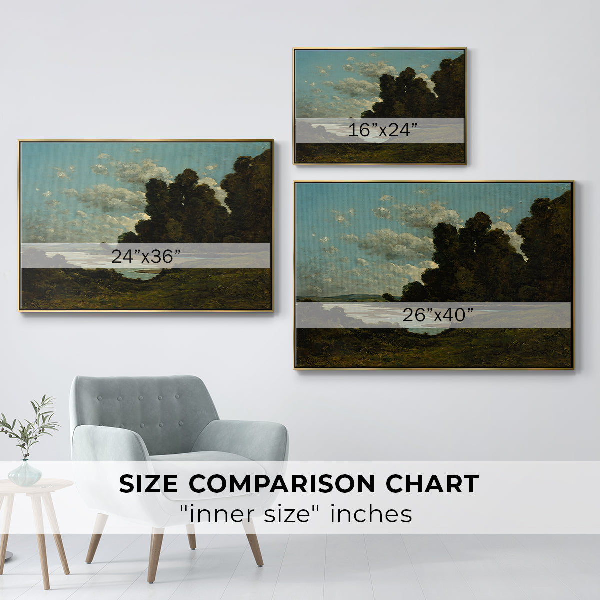 The River Loire at Nevers, 1901 - Floater Framed Canvas Print