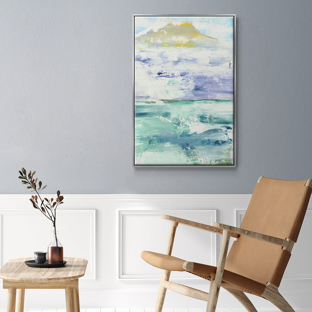 Fantasy Seascape - Framed Premium Gallery Wrapped Canvas L Frame - Ready to Hang