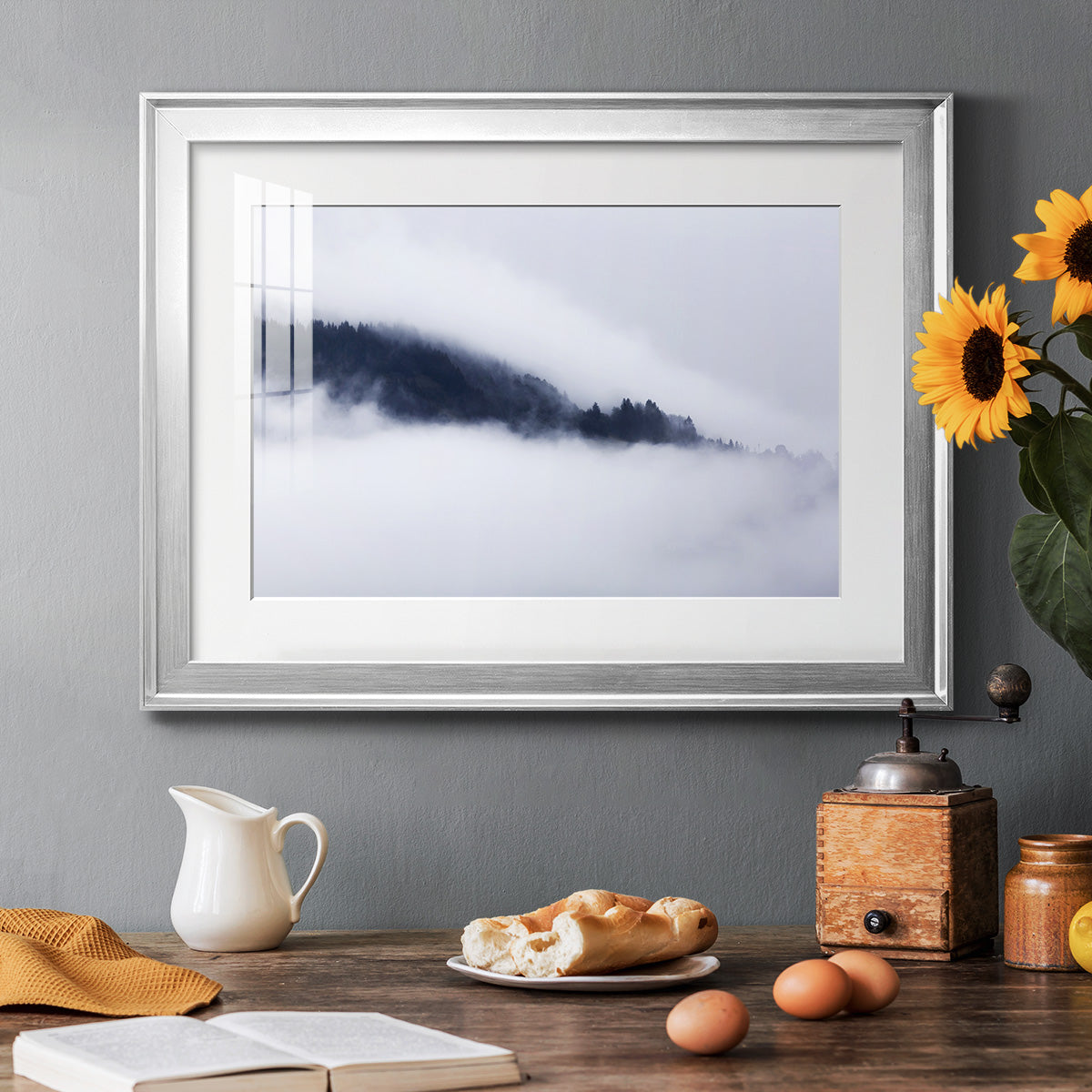 In the Clouds - Modern Framed Art Print