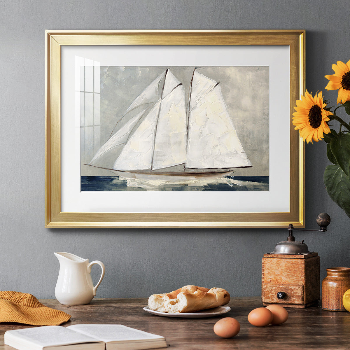 Setting Sail - Modern Framed Art Print
