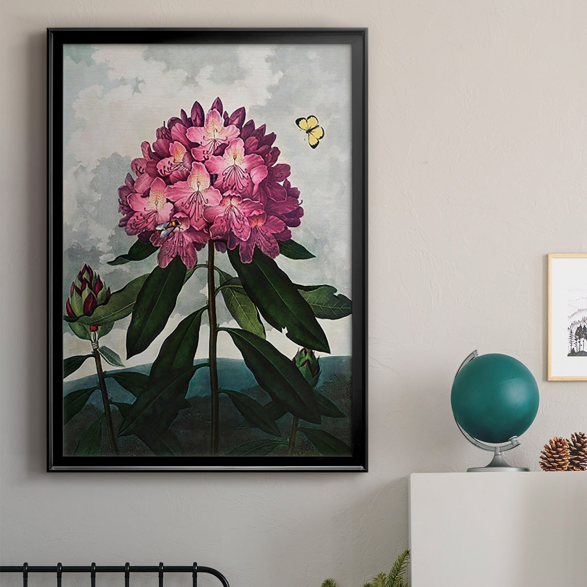 Temple of Flora X - Modern Framed Canvas Print