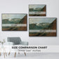 The Dachstein from the Plassen near Hallstatt, 1827 - Floater Framed Canvas Print