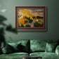 Valley With Ploughman Seen from Above - Ornate Framed Canvas Print