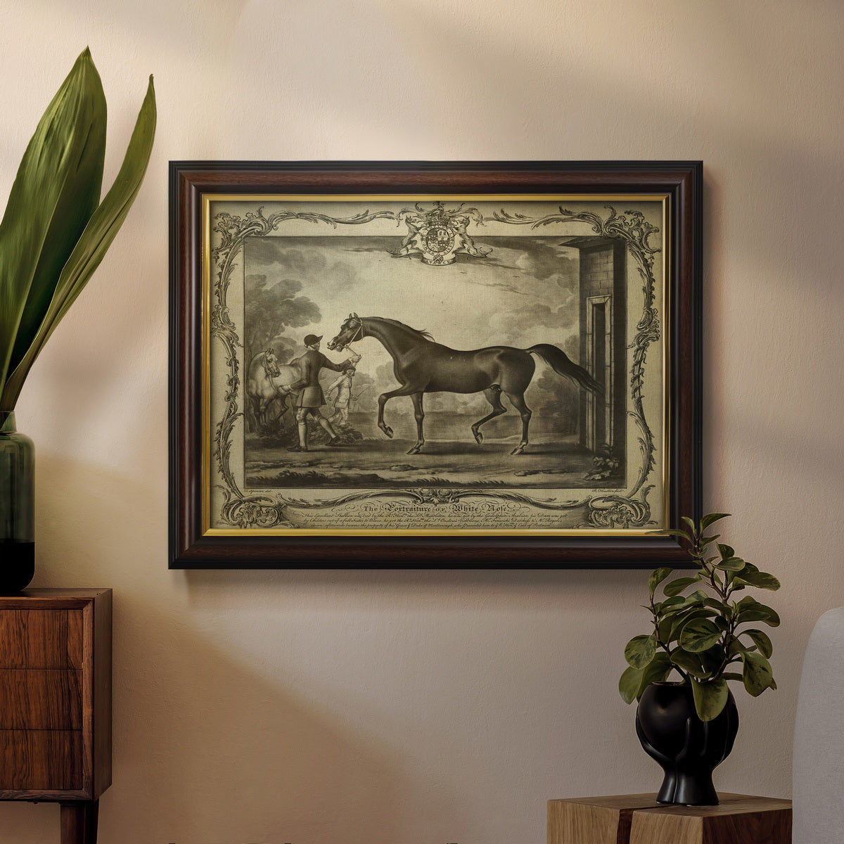 Distinguished Horses IV Premium Framed Canvas- Ready to Hang