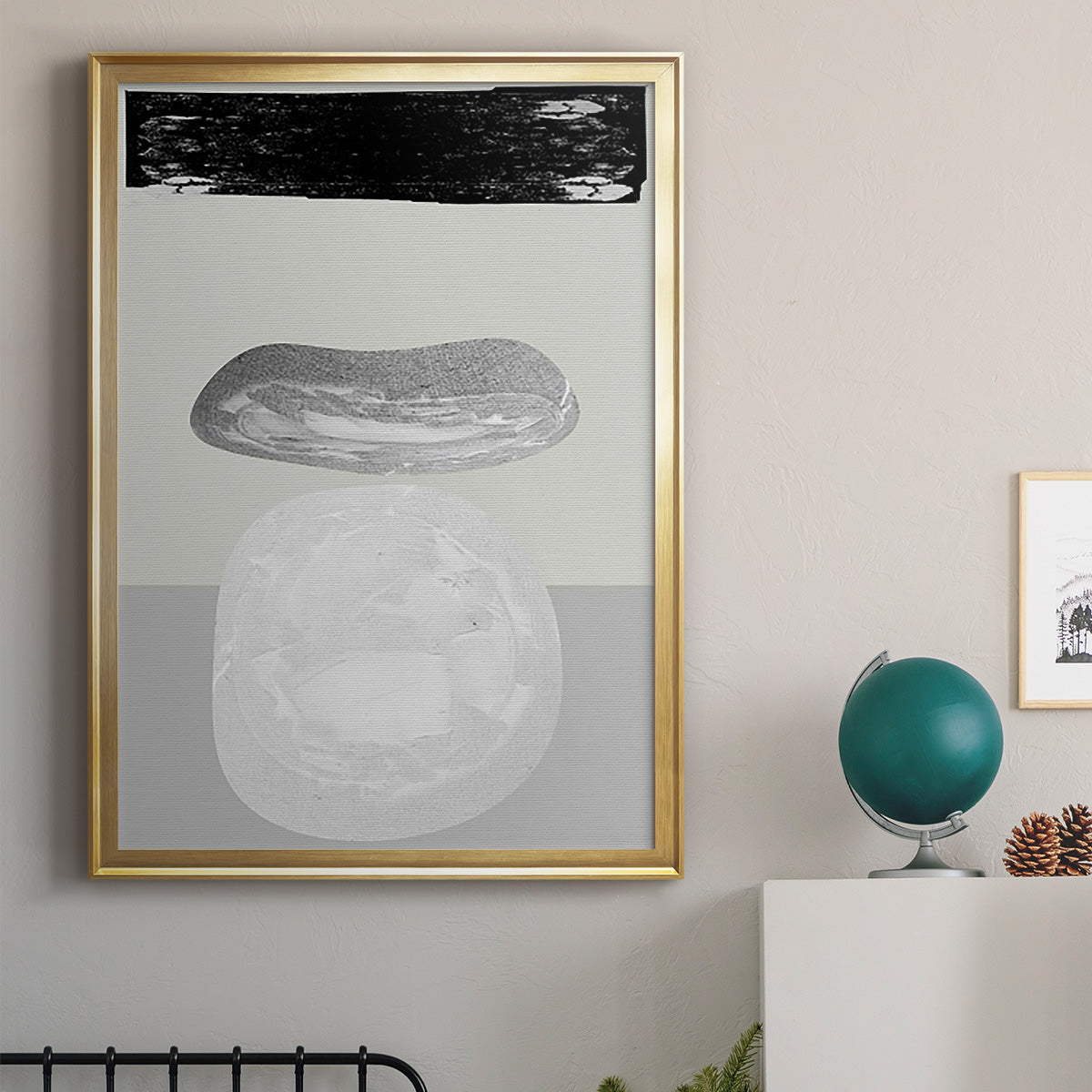 Eggy II - Modern Framed Canvas Print