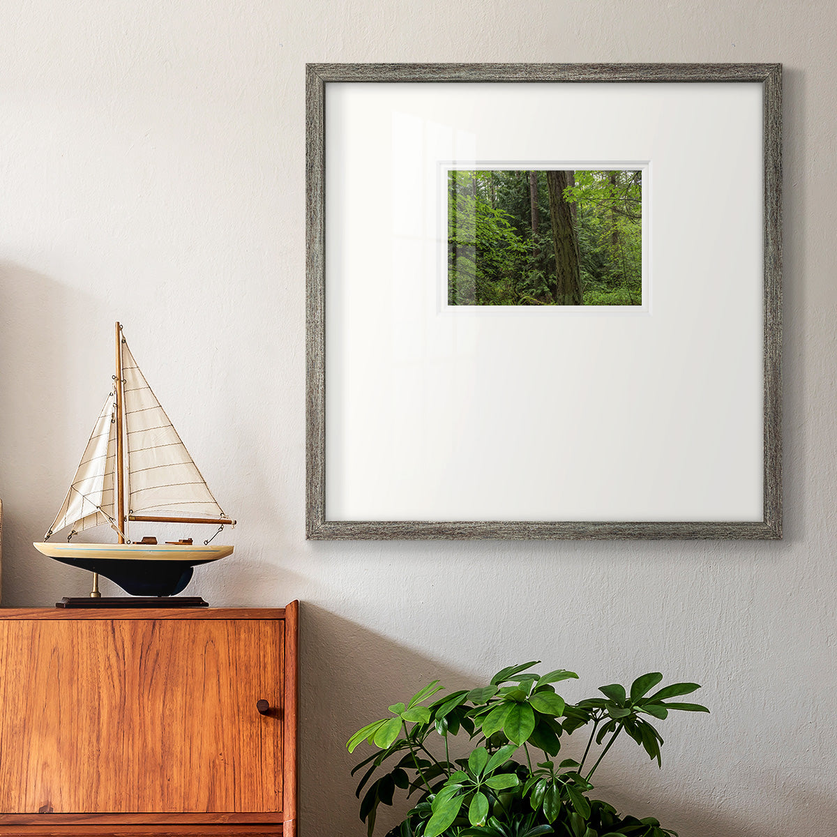 Calm of the Forest Premium Framed Print Double Matboard