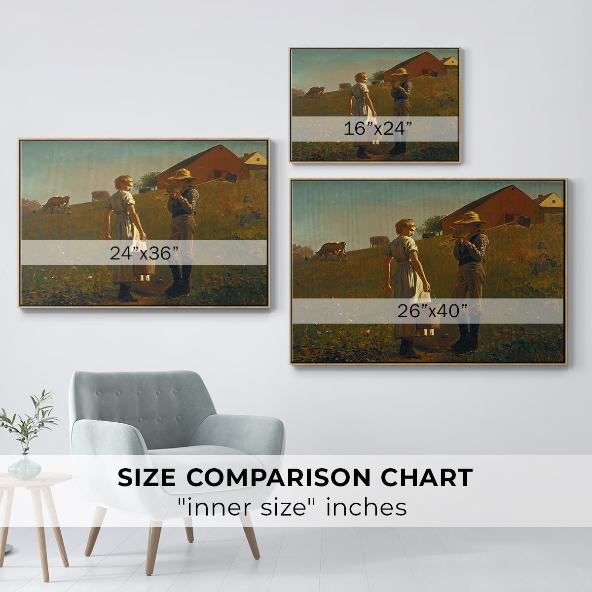 A Temperance Meeting, 1874 - Floater Framed Canvas Print