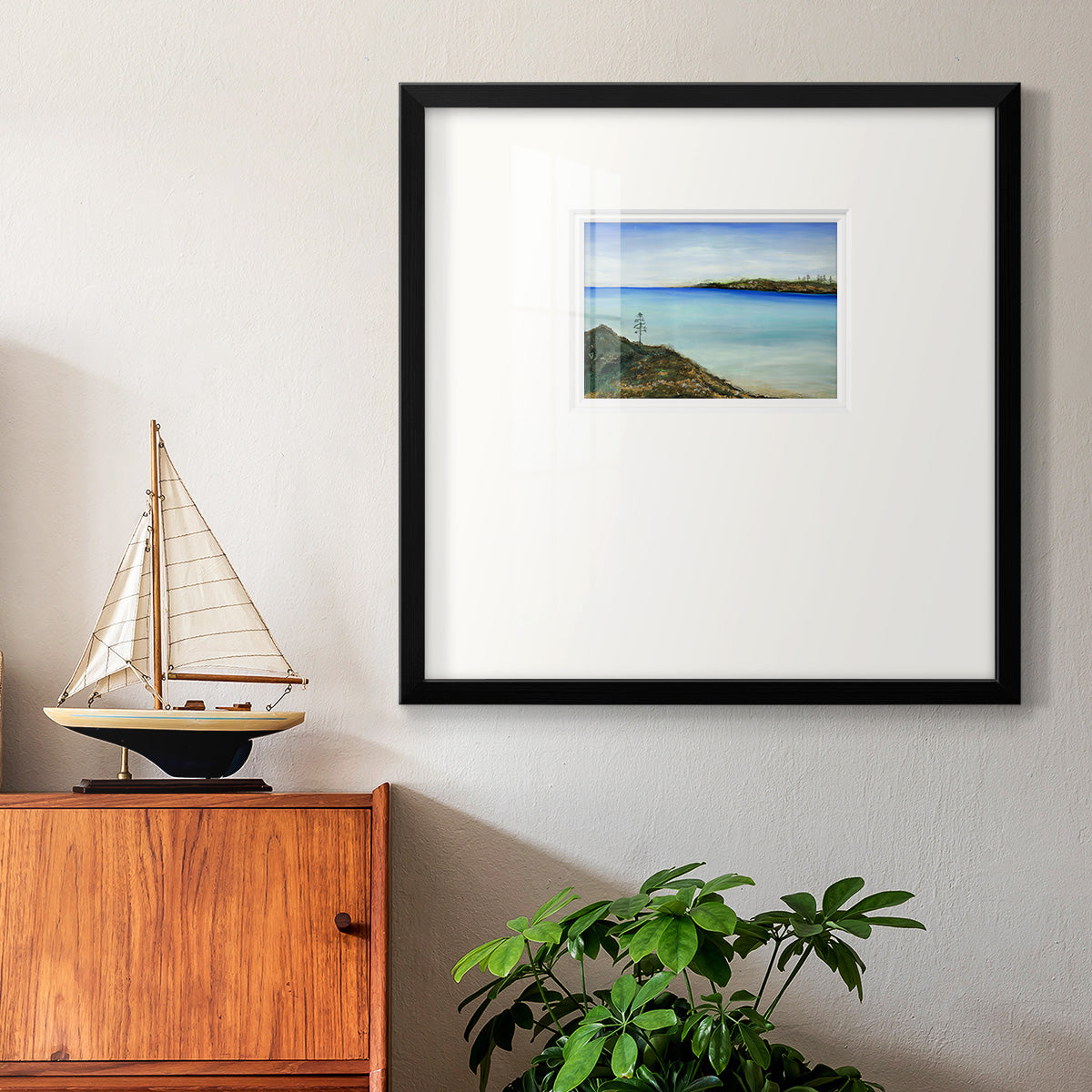 On a Clear Day Premium Framed Print Double Matboard