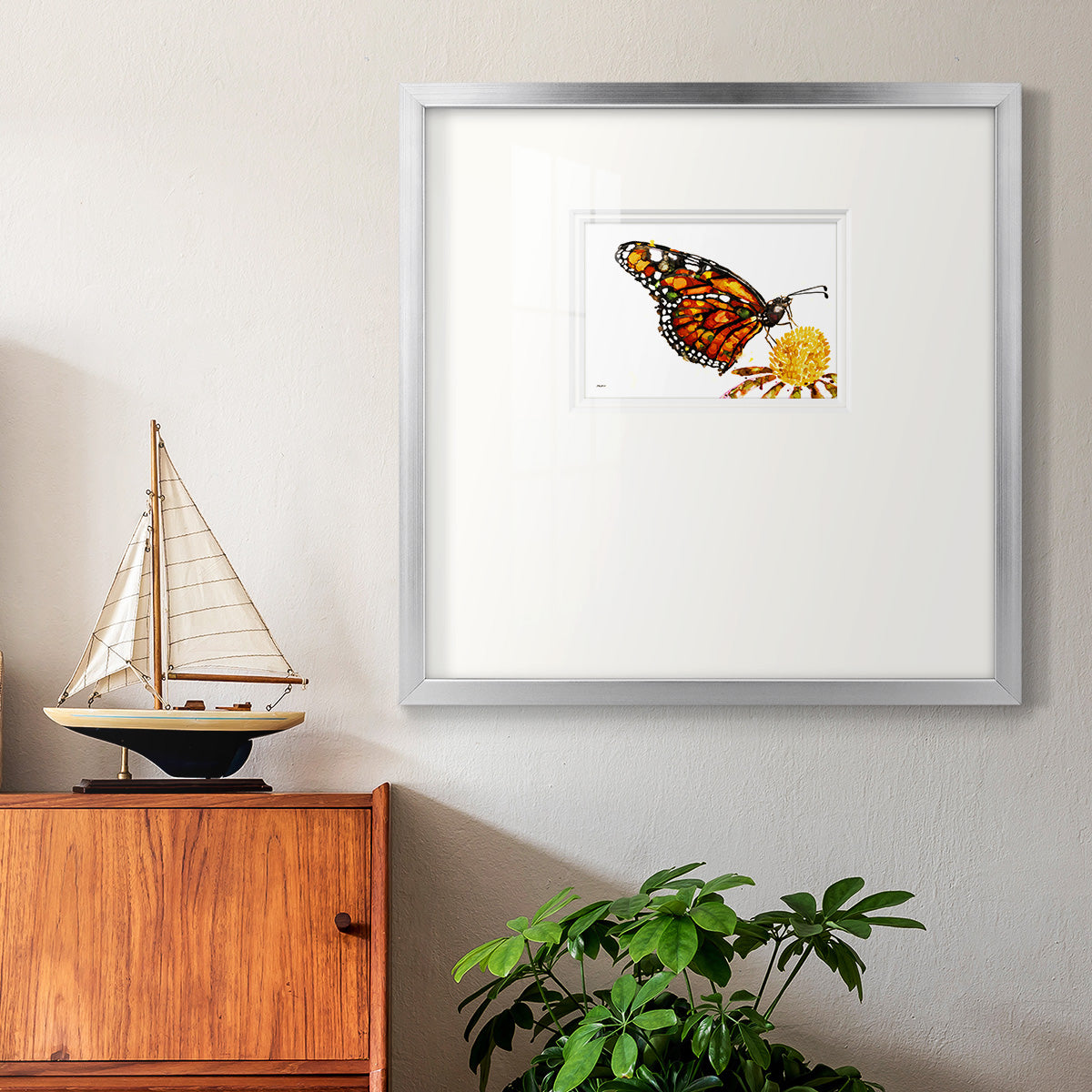 Wings I Premium Framed Print Double Matboard