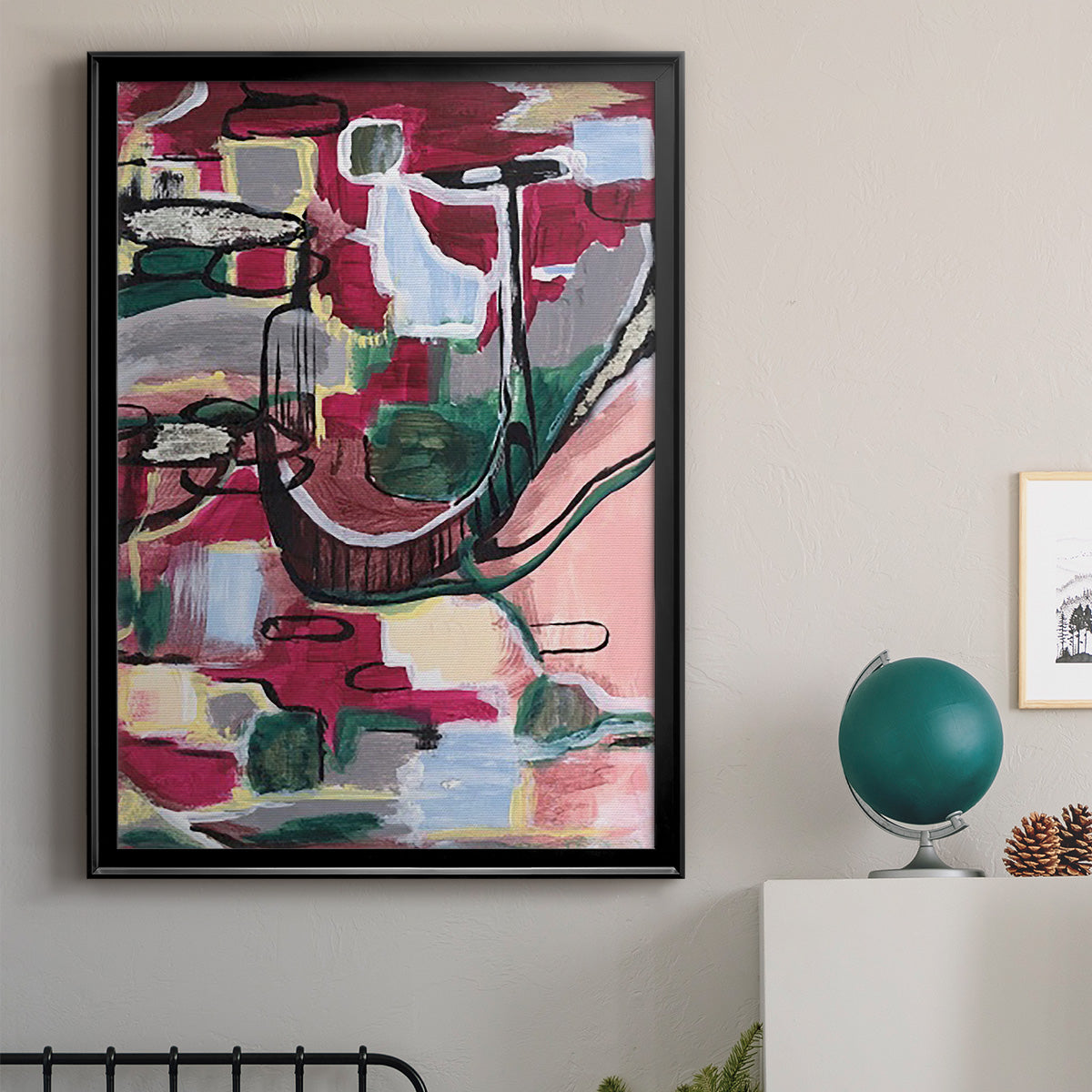 Multiple Wavelengths II - Modern Framed Canvas Print